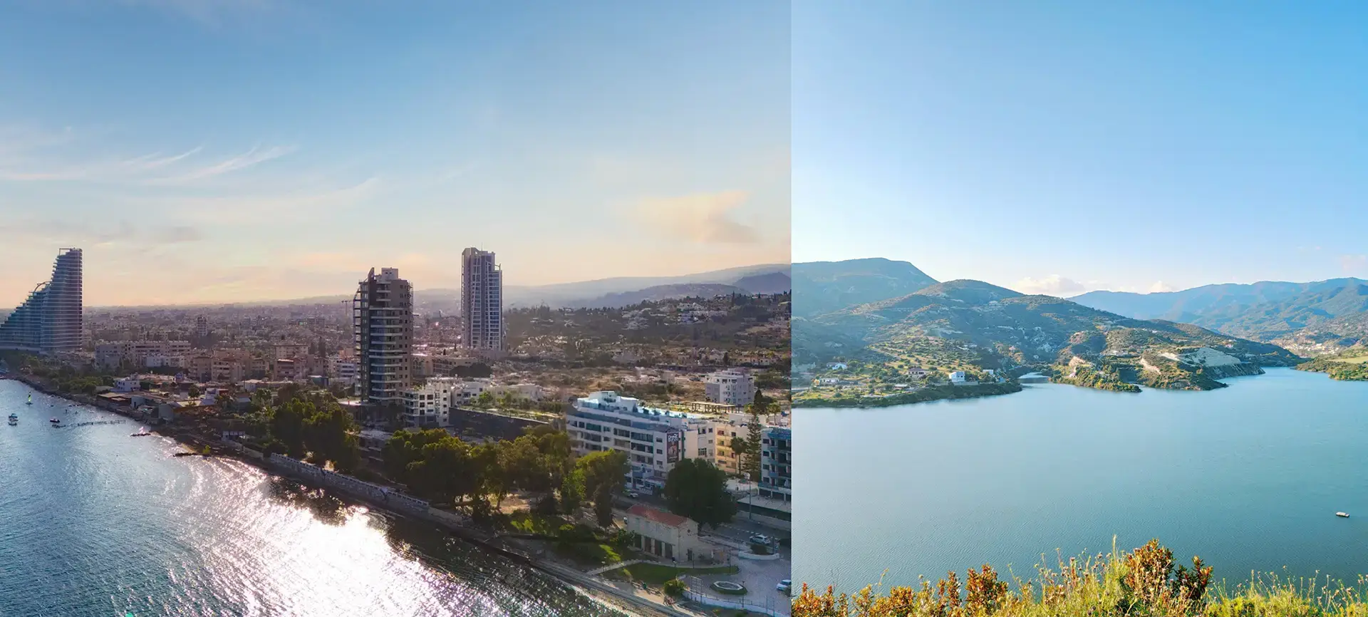 Sunrock — Limassol coastline meets Germasogeia hills